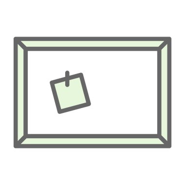 Mantar tahtası web simgesi vektör illüstrasyonu