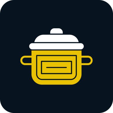 Hot pot simgesinin vektör illüstrasyonu    