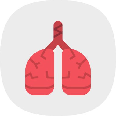 Bir insan akciğerinin vektör çizimi  