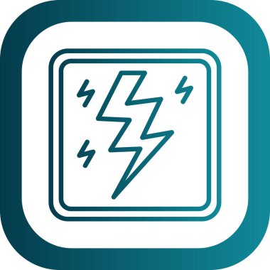 Şimşek simgesinin vektör illüstrasyonu