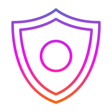 kalkan simgesi web basit illüstrasyon