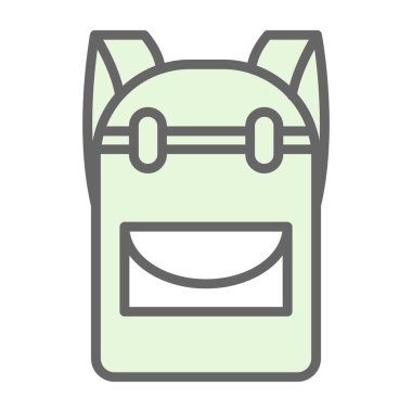 sırt çantası web simge vektör çizim