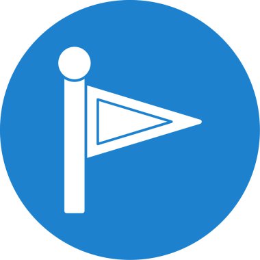 Bayrak simgesinin vektör illüstrasyonu 