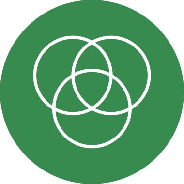 Bir çember simgesinin vektör illüstrasyonu