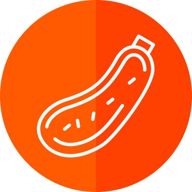 Kabak çorbası. Web simgesi basit illüstrasyon