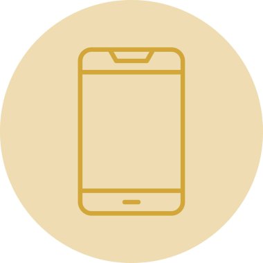 Akıllı telefon simgesinin vektör illüstrasyonu 