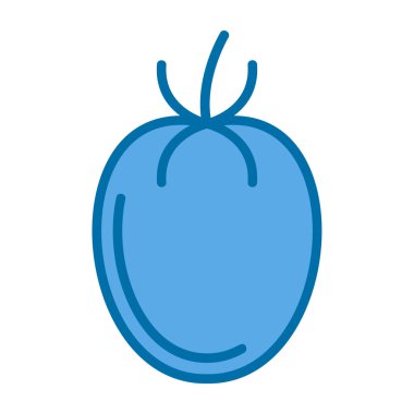 Domates. Web simgesi basit illüstrasyon