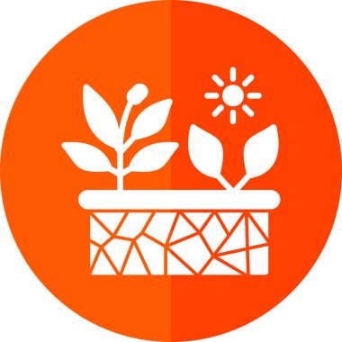 bitki simgesi vektör illüstrasyonu