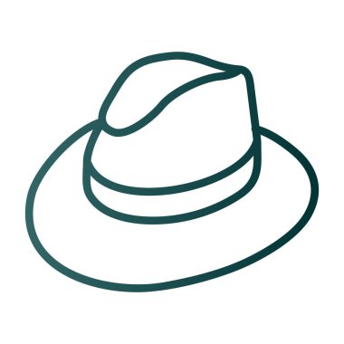 Şapka. Web simgesi basit illüstrasyon 