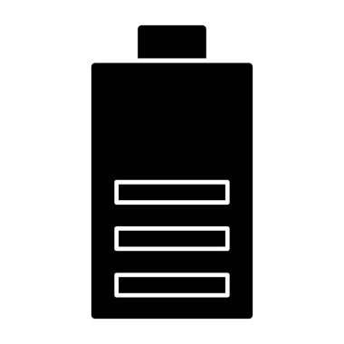 Pil simgesinin vektör illüstrasyonu