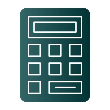 Basit Hesaplayıcı Simgesi, vektör illüstrasyonu