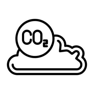 Kirlilik vektörü düz çizgi simgesi