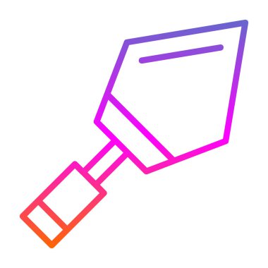 Boya fırçası. Boya fırçasının basit resim simgesi