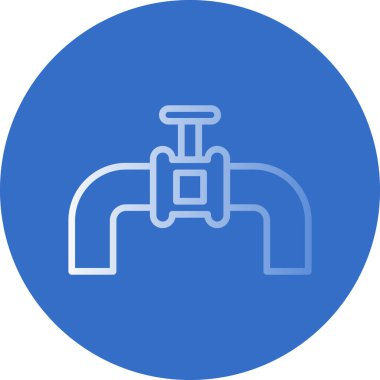 Su musluğu simgesinin vektör illüstrasyonu