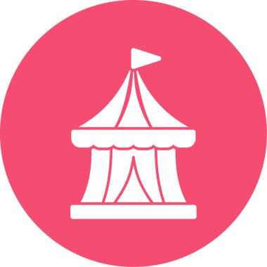 Sirk çizgisi vektör simgesi