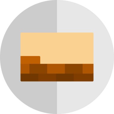 Yapı mimarisi simgesi düz stil