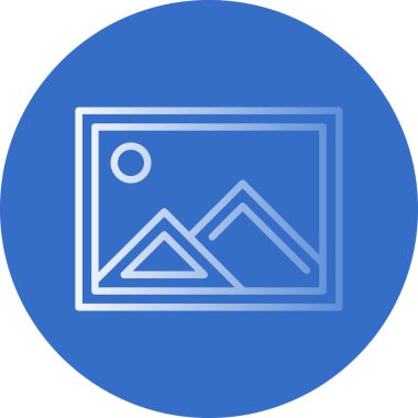 resim simgesi, vektör illüstrasyonu basit tasarım