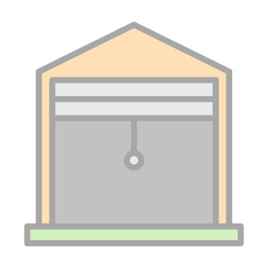 garaj simgesi vektör illüstrasyonu