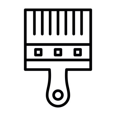 Boya fırçası simgesinin vektör illüstrasyonu