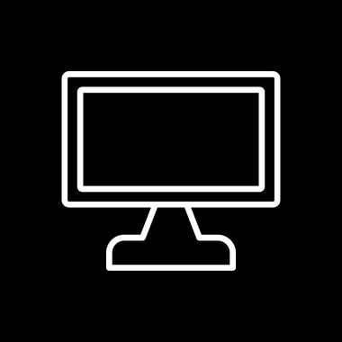 ekran simge vektör çizim 