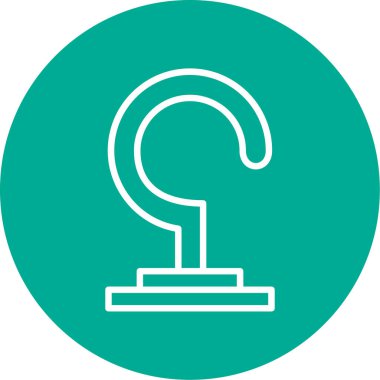 Bir b simgesinin vektör illüstrasyonu