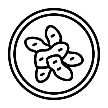 Bir çiçeğin vektör illüstrasyonu