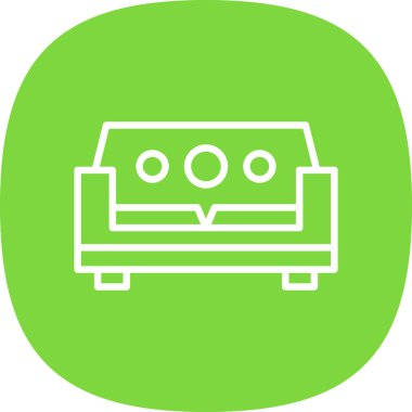 Kanepe. Web simgesi basit tasarım