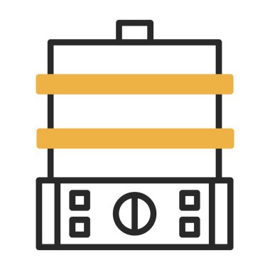 Buharlı vektör basit simgesi 