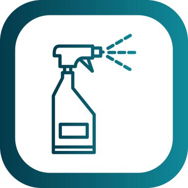 sprey şişe kutsal kişilerin resmi, vektör çizim