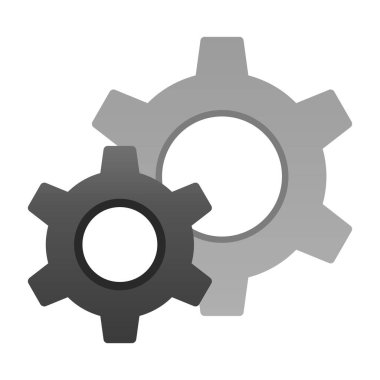 Gears'ı satırı vektör simgesi 