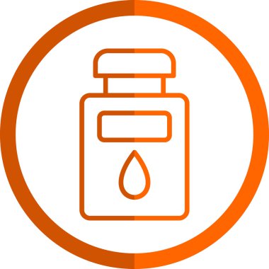 Bir şişe sıvının vektör çizimi