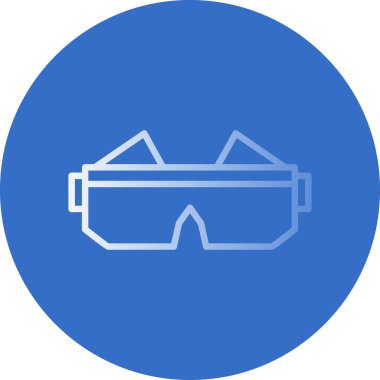 Gözlük. Web simgesi basit illüstrasyon 