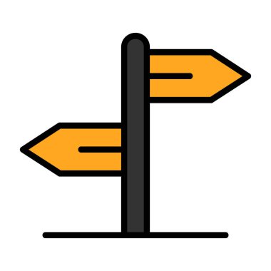 yön işareti vektör illüstrasyonuName