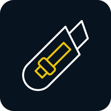 Kağıt Kesicisi ikon vektör illüstrasyonu