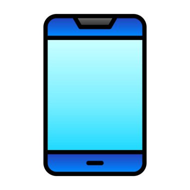 Akıllı telefon simgesinin vektör illüstrasyonu 