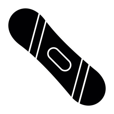 Snowboard web simgesi, vektör illüstrasyonu