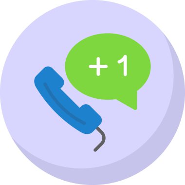 Kanada telefon numarası Web simgesi vektör illüstrasyonu