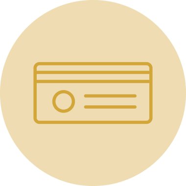 Kredi kartı modern simge, vektör illüstrasyonu 