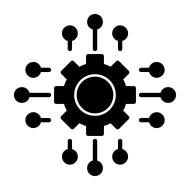 Virüs vektör düz simgesi