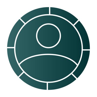 Eşsiz yuvarlak top çizgisi vektör simgesi