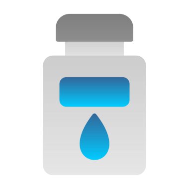 Bir damla suyla birlikte bir şişe hap.