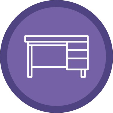 Mobilya simgesinin vektör illüstrasyonu