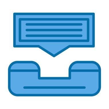 Yardım hattı web simgesi, vektör illüstrasyonu