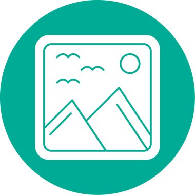 resim simgesi, vektör illüstrasyonu basit tasarım