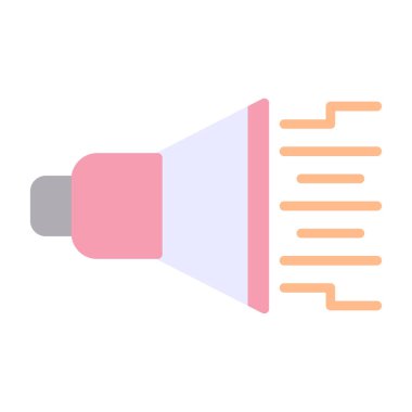 Hoparlör ikon vektörü İnce çizgi işareti. izole edilmiş sınır sembolü çizimi