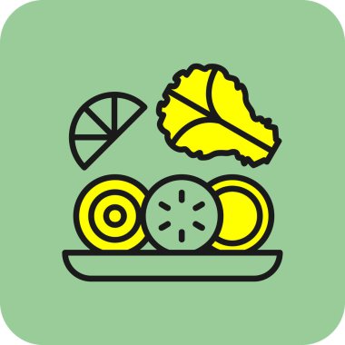 Gıda simgesinin vektör illüstrasyonu