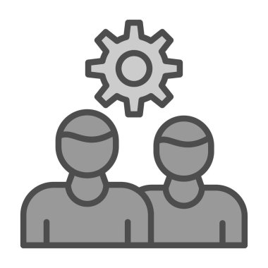 takım vektör ince çizgi simgesi