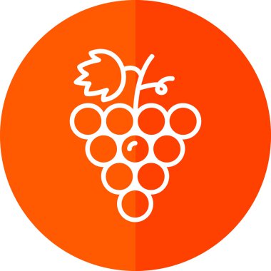 Üzüm. Web simgesi basit illüstrasyon