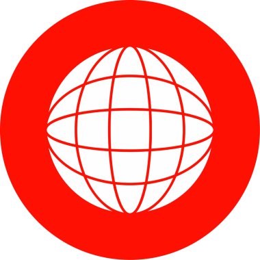 Dünya çapında simge vektör illüstrasyonu 