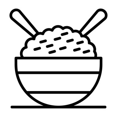 Aromatik pirinç grafik web simgesi basit tasarım 